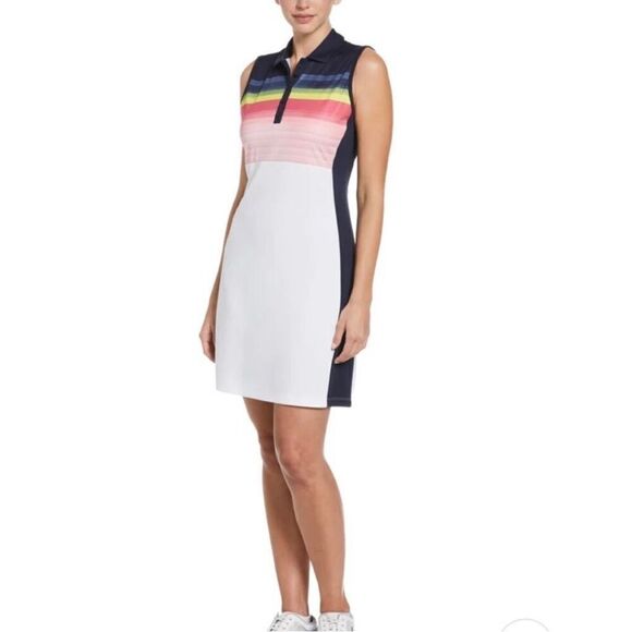 Callaway OPTI•DRI™ Golf Dress Sun Protection 50UPF Brilliant White Women’s Large - Picture 10 of 14